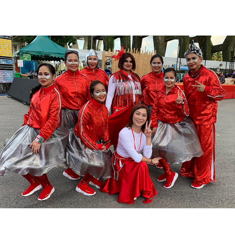 TATA Consultancy Services Fraulein Lumagui Lindero Family Participate In Chingay Parade