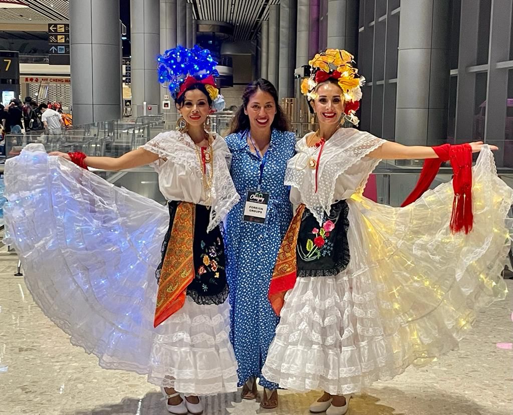 Mexican Association of Singapore Nancy Rodea Showcase Jarocho Costume for Chingay50 Chingay Parade