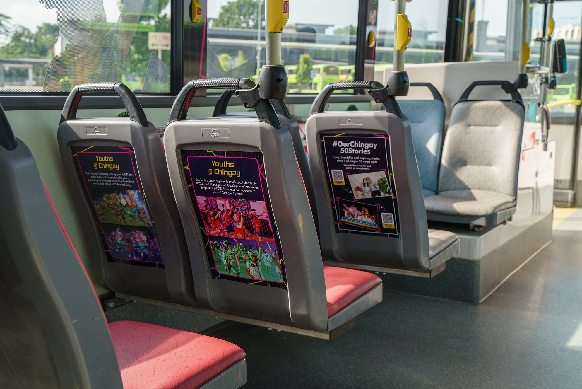 Inside of People's Association Youth Movement Bus