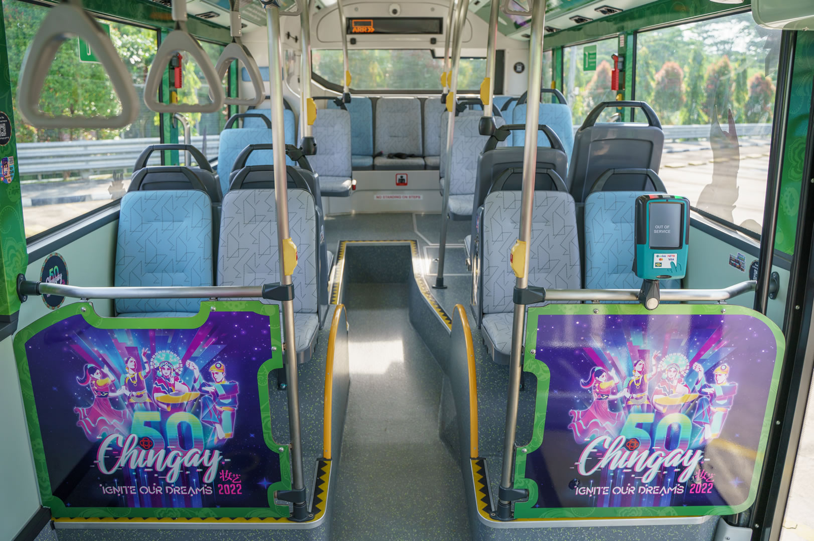 Inside Seats of Malay Community Bus